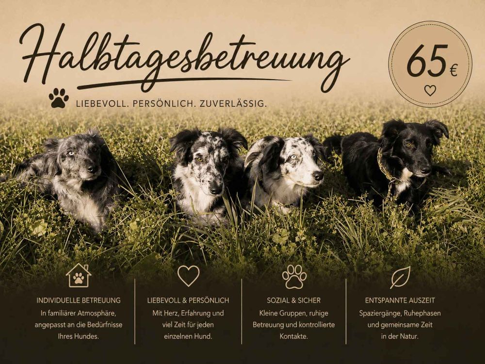Liebevolle Halbtagesbetreuung für Hunde in Kaprun